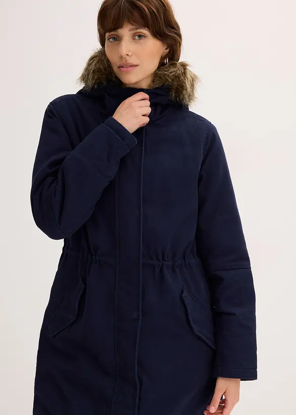 Parka lungo imbottito, bonprix