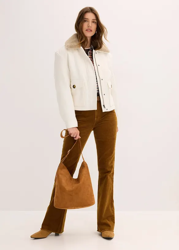 Giacca invernale in simil lana, bonprix