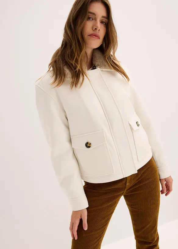 Giacca invernale in simil lana, bonprix