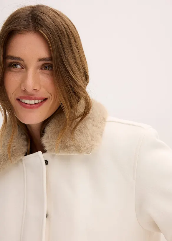 Giacca invernale in simil lana, bonprix