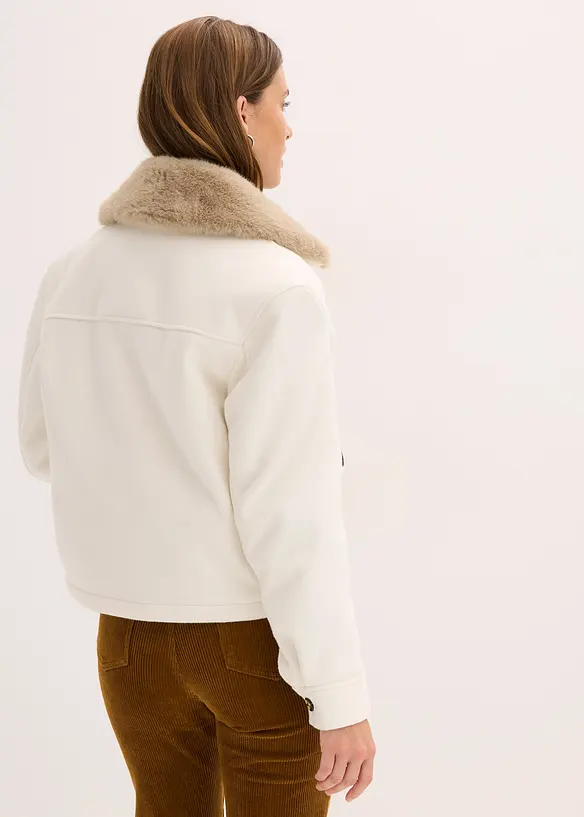 Giacca invernale in simil lana, bonprix