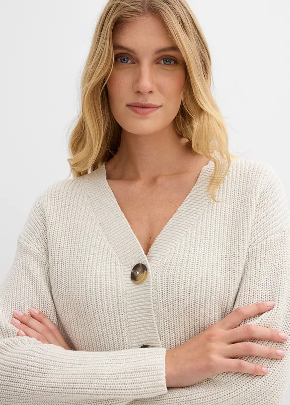 Maglione in filato grosso di puro cotone, bonprix