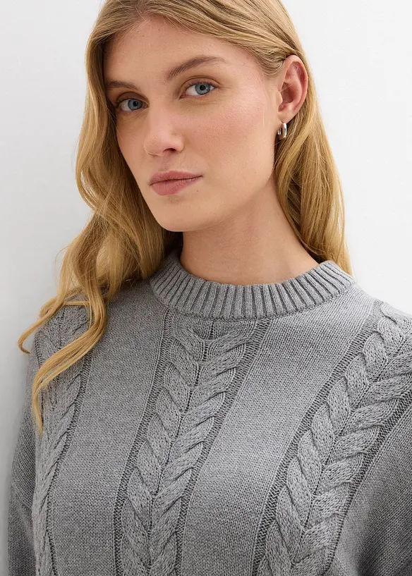 Abito in maglia di puro cotone, bonprix