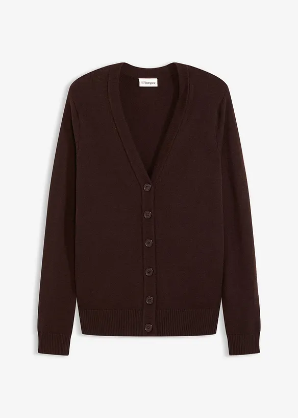 Cardigan lungo in soffice misto viscosa, bonprix