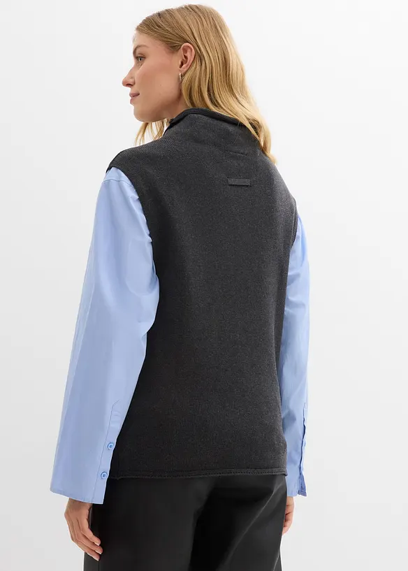 Gilet in maglia di puro cotone, bonprix