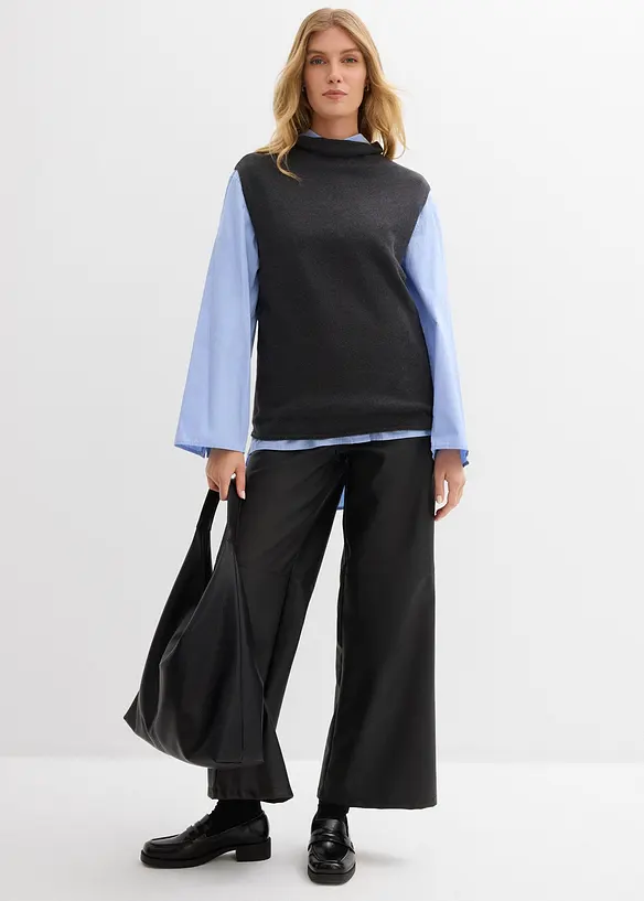 Gilet in maglia di puro cotone, bonprix