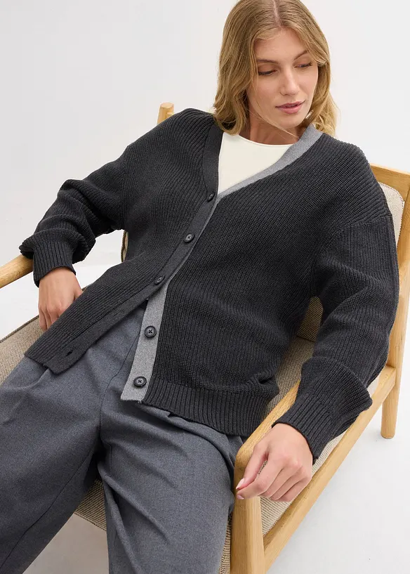 Cardigan in puro cotone, bonprix