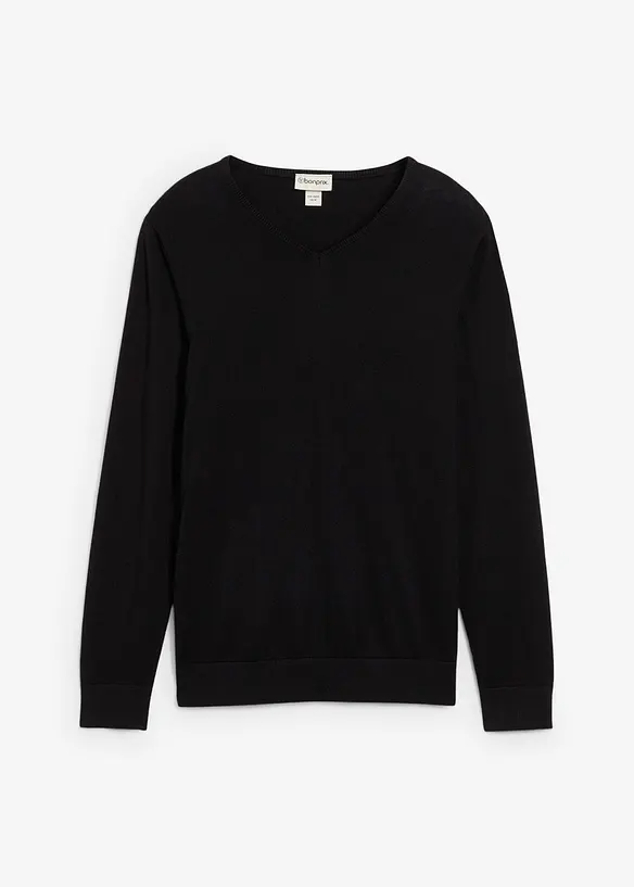 Maglione in filato fine con lana merino, bonprix