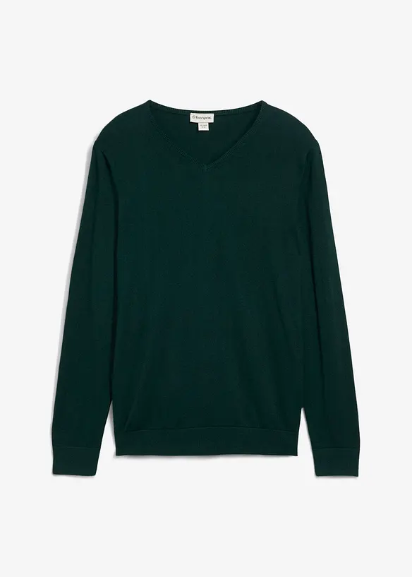 Maglione in filato fine con lana merino, bonprix