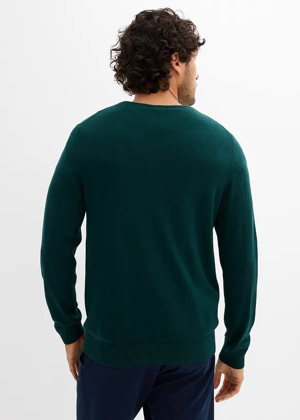 Maglione in filato fine con lana merino, bonprix