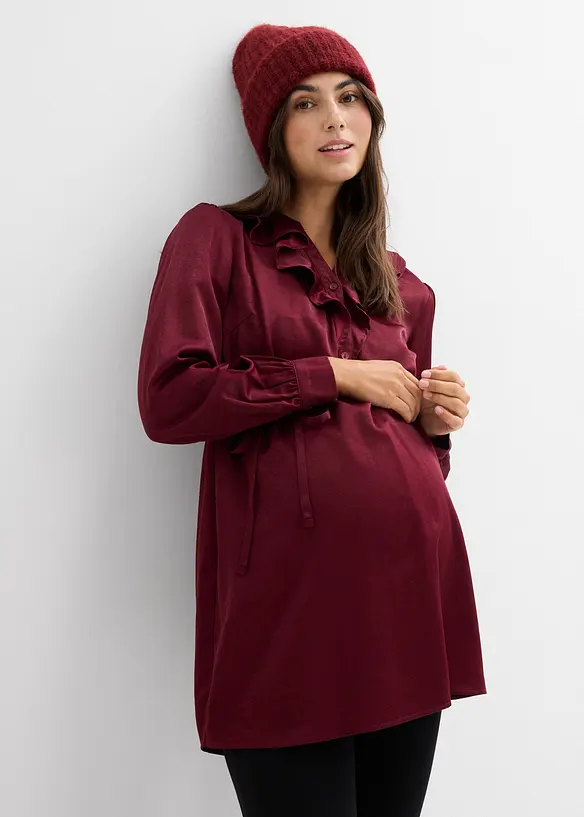 Blusa prémaman in morbido satin, bonprix