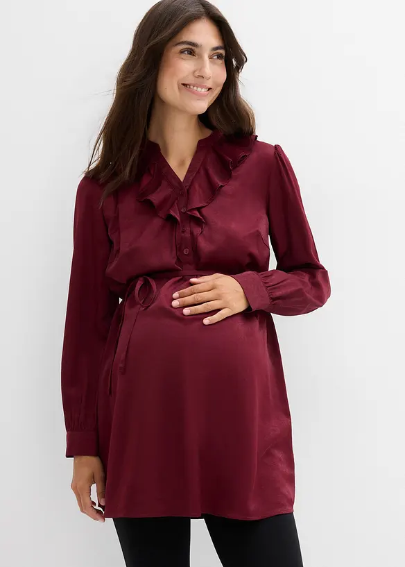 Blusa prémaman in morbido satin, bonprix
