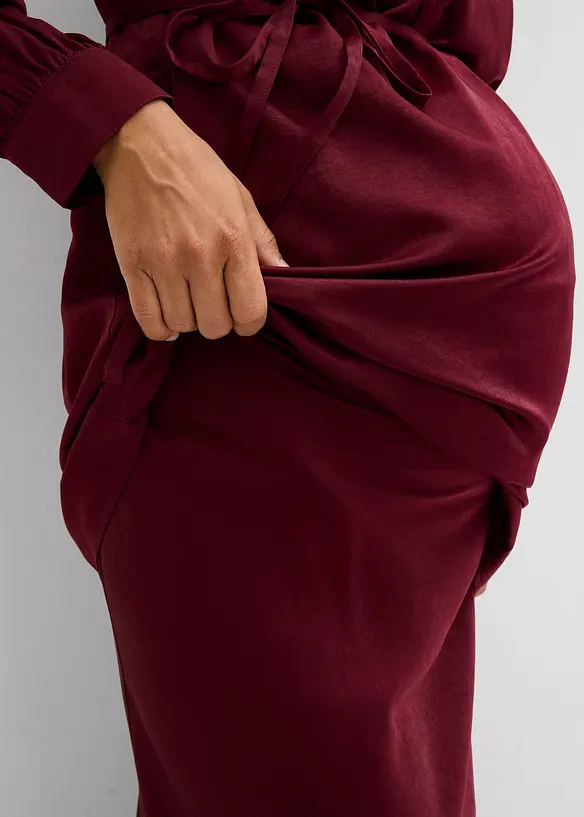 Gonna prémaman in satin, bonprix
