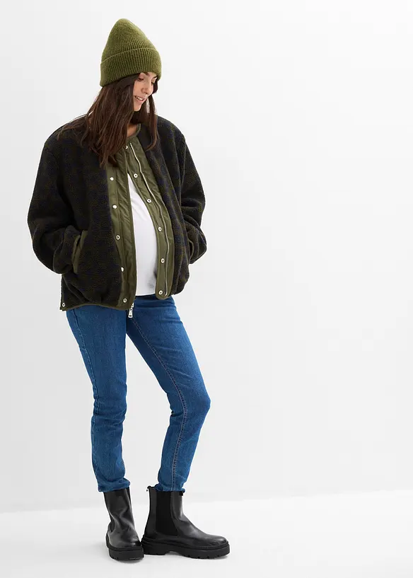 Bomber 4 in 1 reversibile con inserto babywearing, bonprix