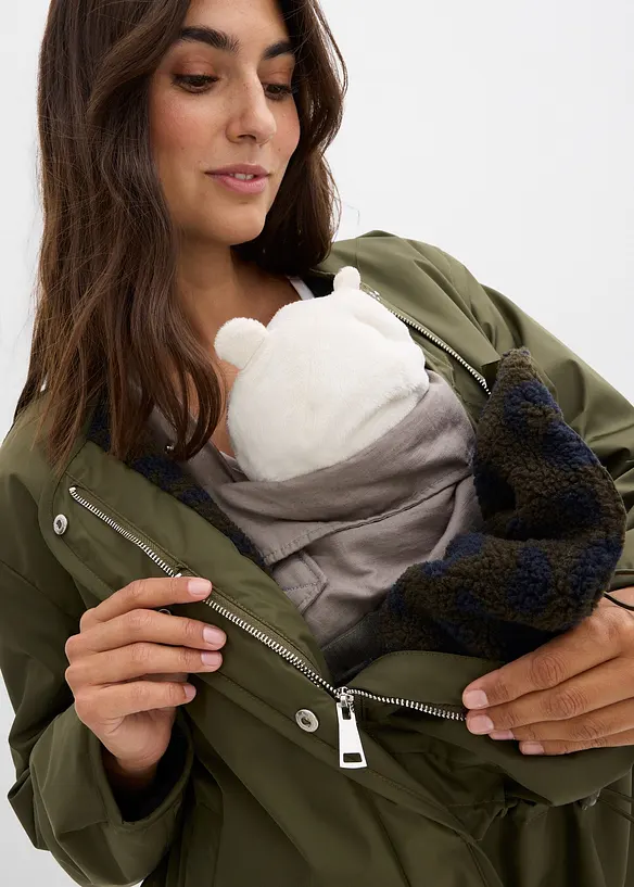 Bomber 4 in 1 reversibile con inserto babywearing, bonprix