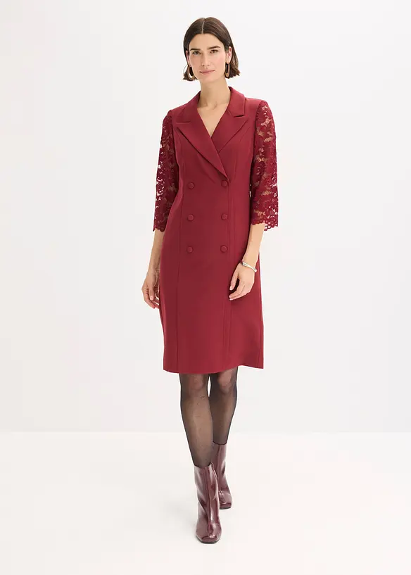 Abito stile blazer con maniche in pizzo, bonprix