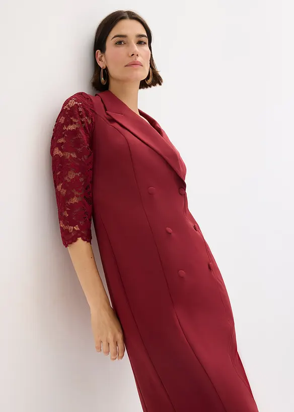 Abito stile blazer con maniche in pizzo, bonprix