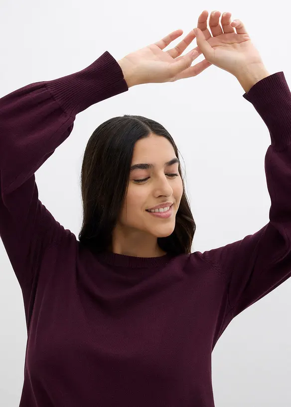 Maglione con maniche a palloncino, bonprix