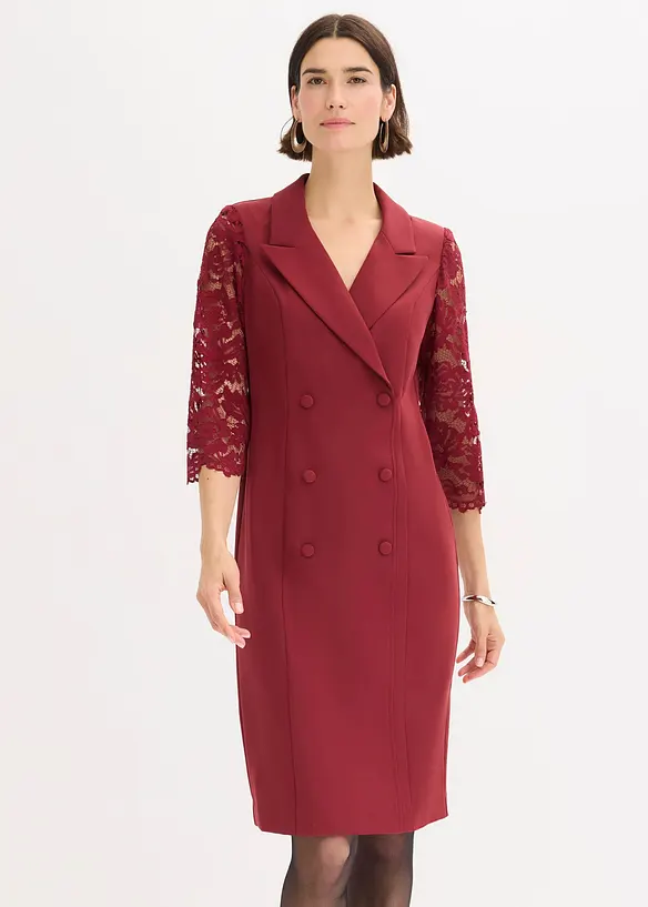Abito stile blazer con maniche in pizzo, bonprix