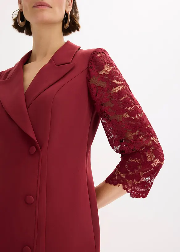 Abito stile blazer con maniche in pizzo, bonprix