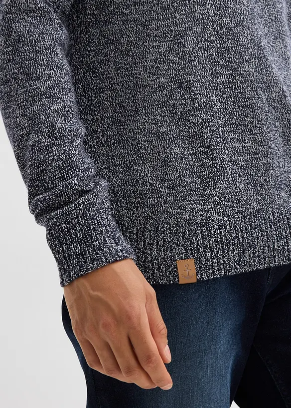 Maglione a girocollo con cotone, bonprix