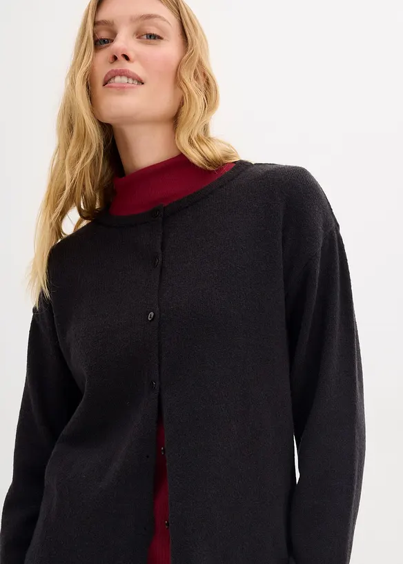 Cardigan in filato fine, bonprix