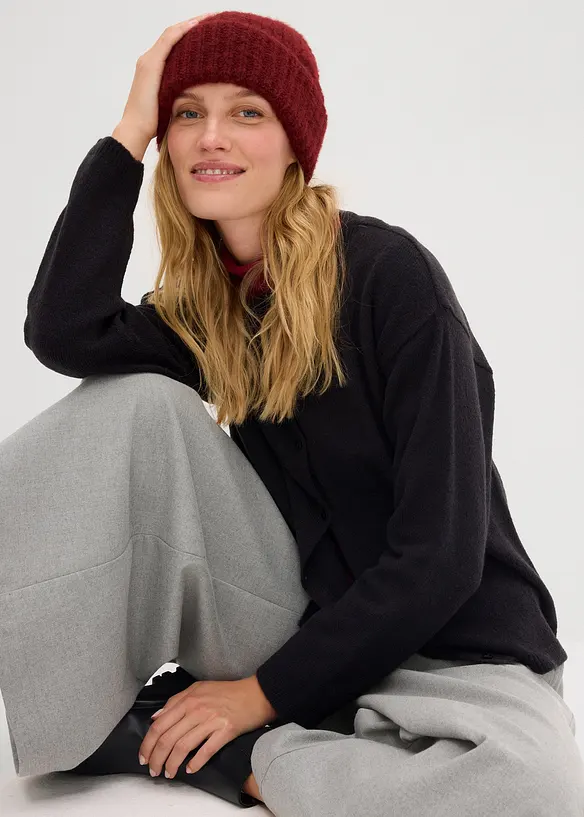 Cardigan in filato fine, bonprix