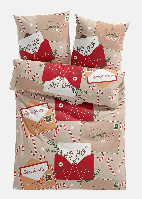 Biancheria da letto con lettera di Natale, bonprix