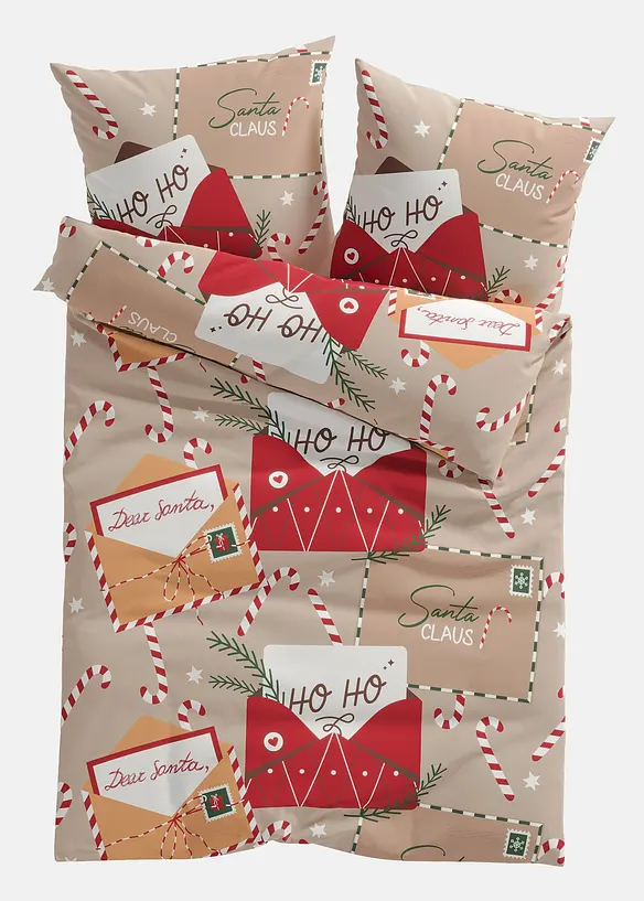 Biancheria da letto con lettera di Natale, bonprix
