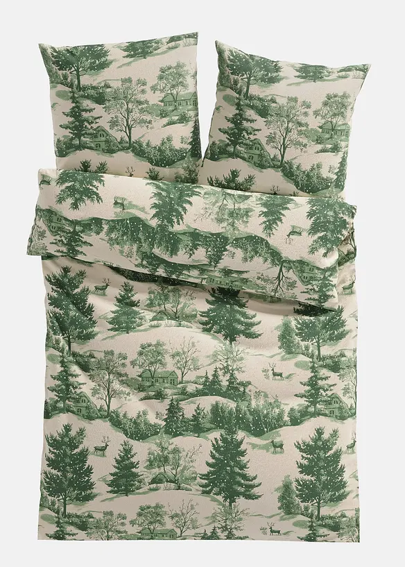 Biancheria da letto con paesaggio boschivo, bonprix