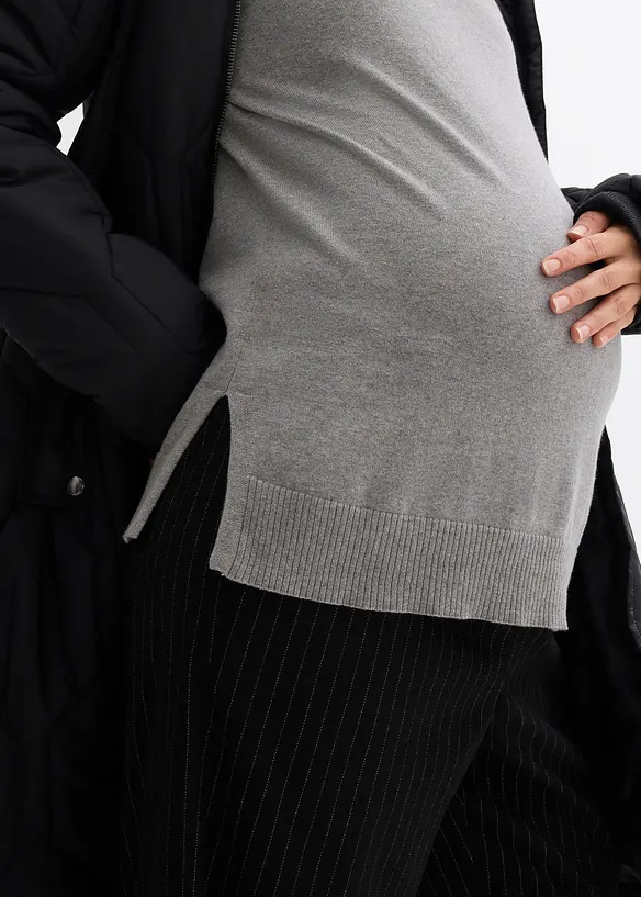 Set 3 in 1 in maglia di cotone, con maglia premaman e top per l’allattamento, bonprix