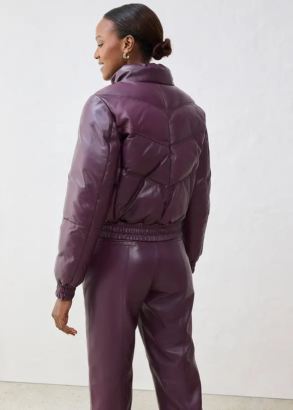 Giacca trapuntata in nappa d'agnello, bonprix