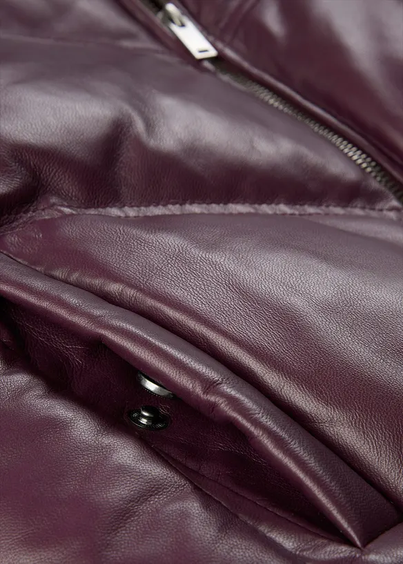 Giacca trapuntata in nappa d'agnello, bonprix