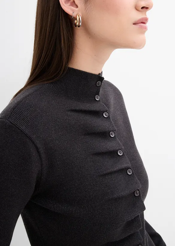Cardigan in filato fine di misto viscosa morbido, bonprix