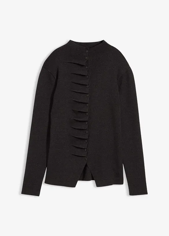 Cardigan in filato fine di misto viscosa morbido, bonprix