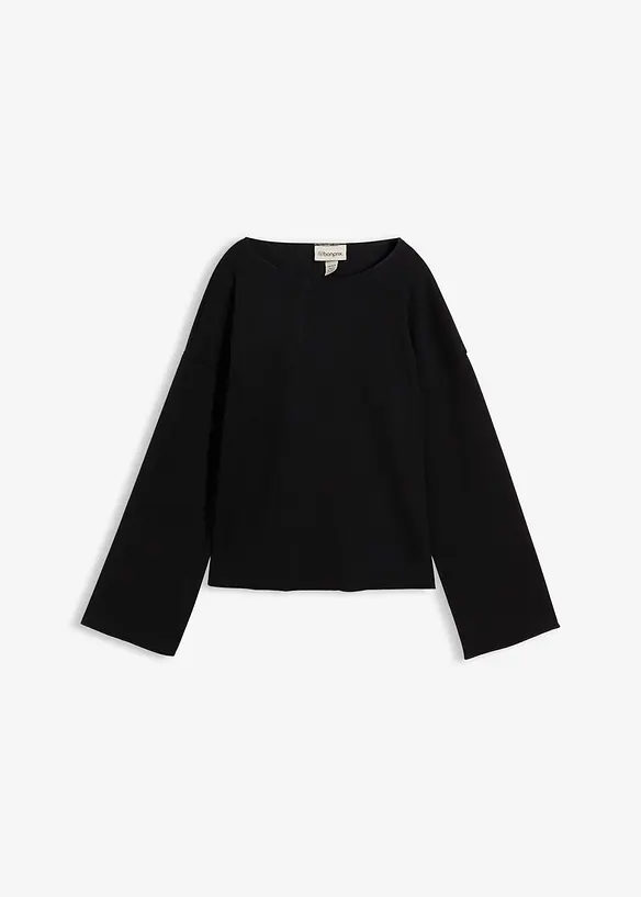 Maglia a coste a maniche lunghe, bonprix