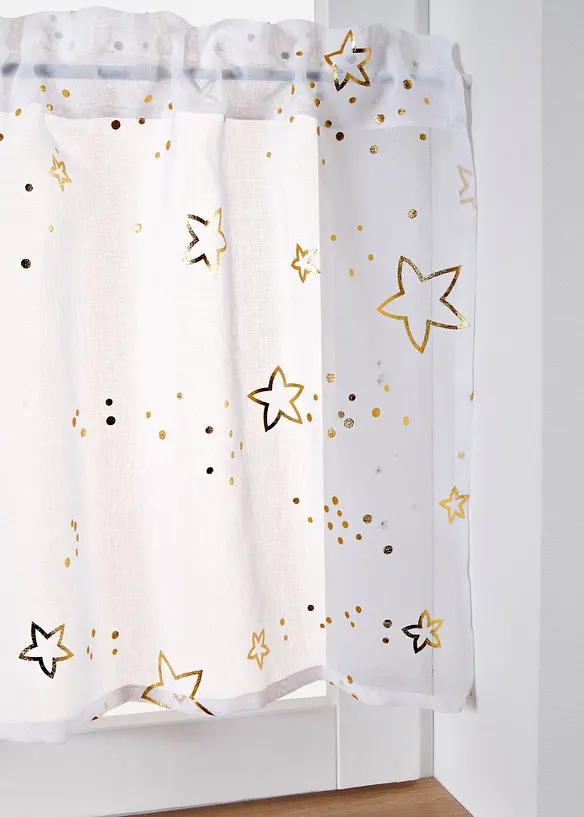 Tenda a vetro con stelle lucide, bonprix