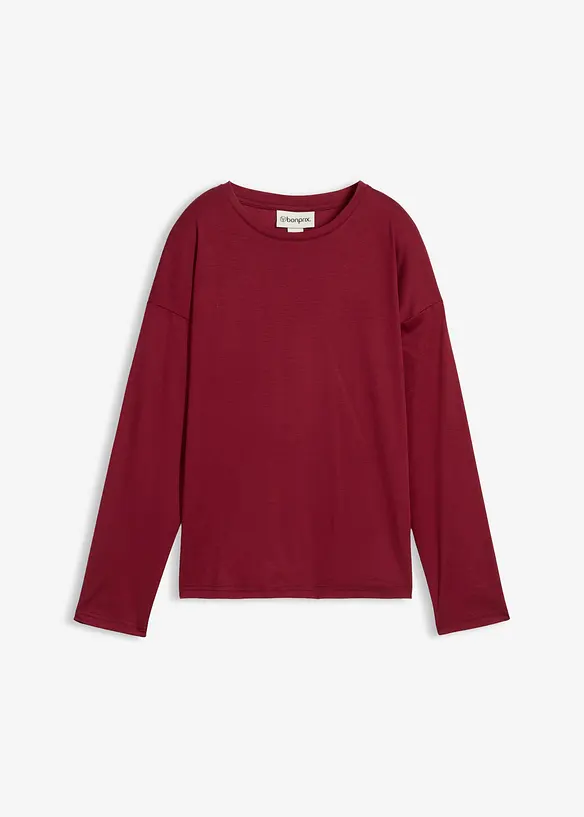 Maglia a maniche lunghe in misto seta, bonprix