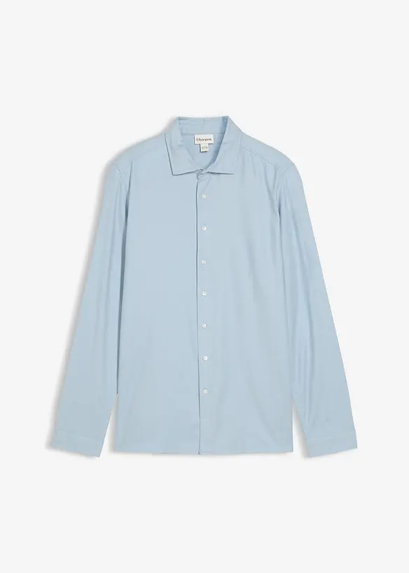 Camicia elegante in flanella di puro cotone, slim fit, bonprix