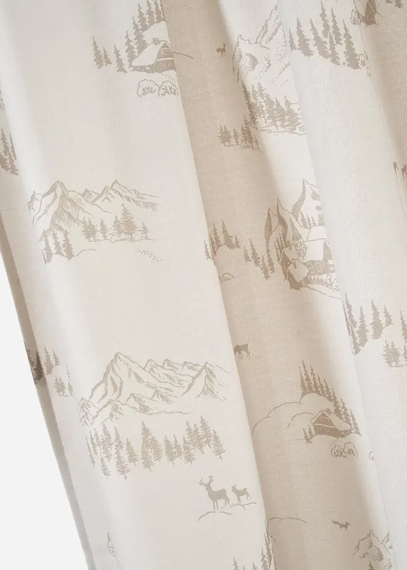 Tenda con paesaggio invernale, anche in versione extra lunga (pacco da1), bonprix