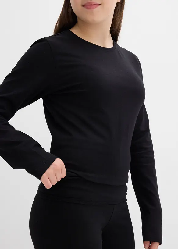 Maglia a maniche lunghe e pantaloni di jersey (set 2 pezzi), bonprix