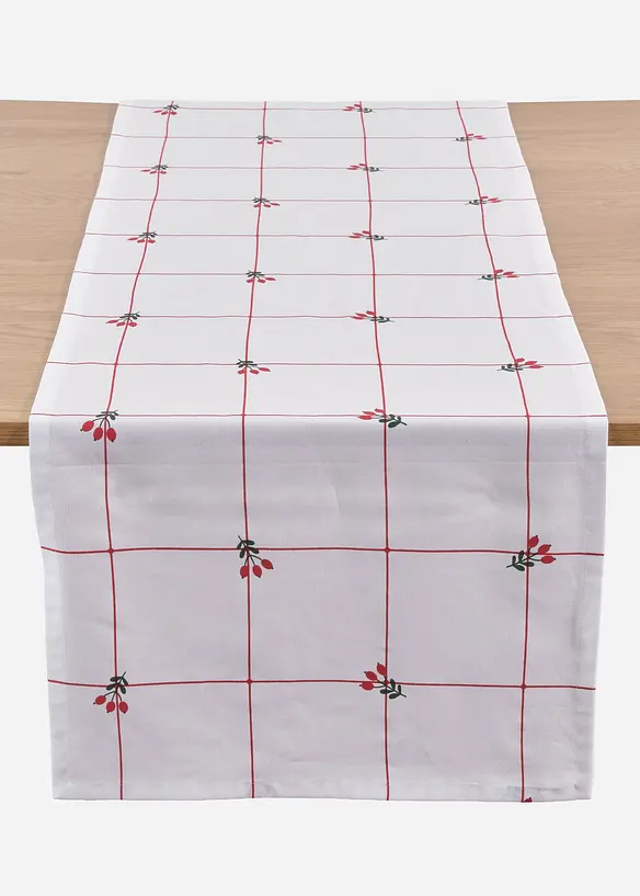 Runner tavolo in cotone biologico, bonprix