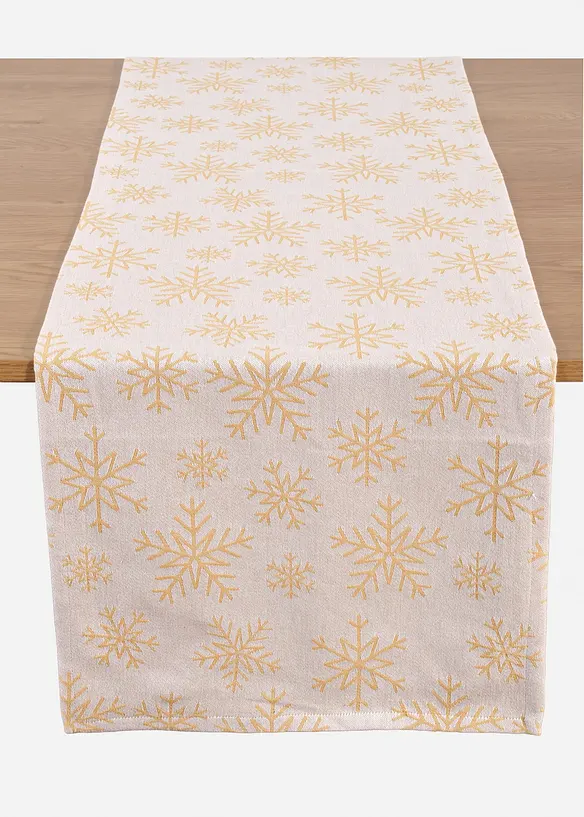 Runner da tavola in jacquard di cotone biologico, bonprix