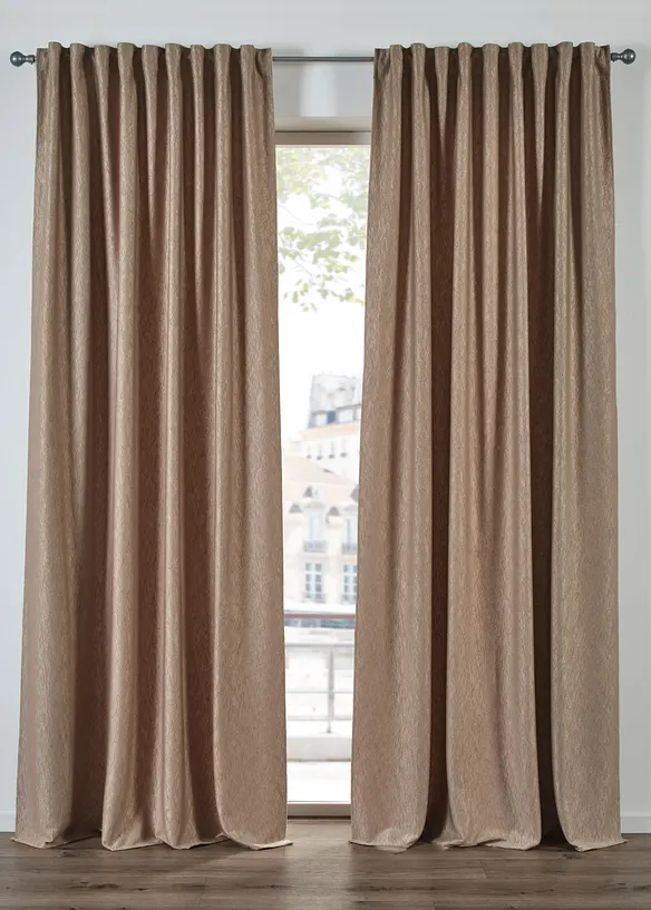 Tenda in velluto con effetto stropicciato (pacco da 1), bonprix