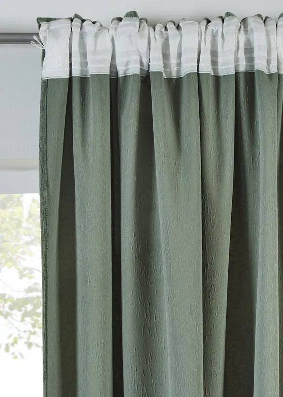 Tenda in velluto con effetto stropicciato (pacco da 1), bonprix