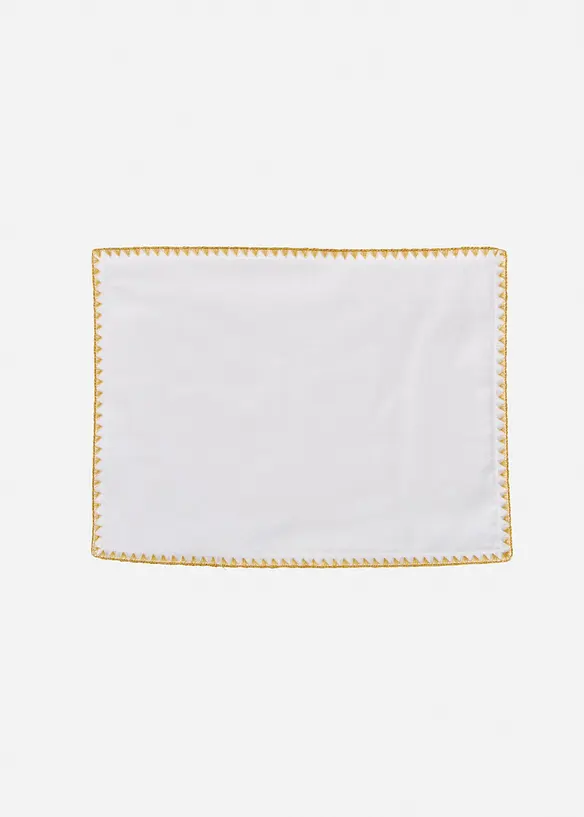 Tovagliette americane in cotone biologico con bordo lucido (pacco da 2), bonprix