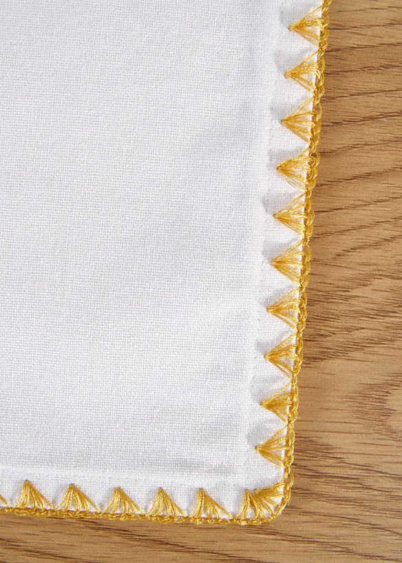 Tovagliette americane in cotone biologico con bordo lucido (pacco da 2), bonprix
