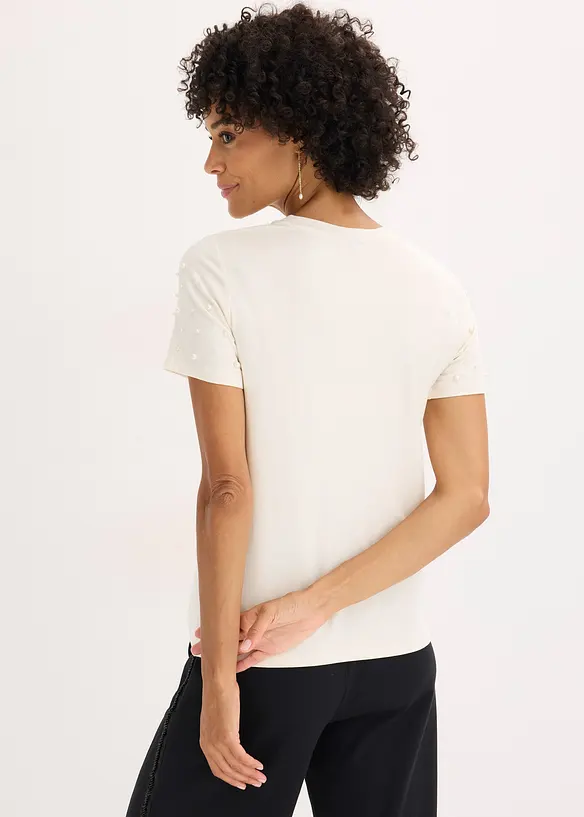 Maglia con perle, bonprix