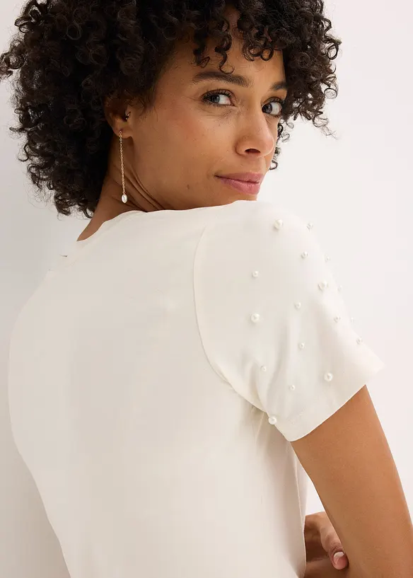 Maglia con perle, bonprix