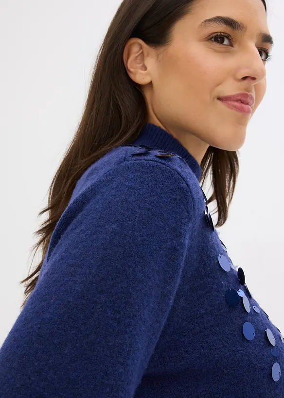 Maglione con paillettes, bonprix